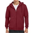 thumbnail image 1 of Sahpxhe Athletic Sweatshirt for Men Classic Long Sleeve Full Zip Sports Jackets with Pockets for Running Gym Wine L, 1 of 6