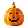 thumbnail image 1 of Sahpxhe Ceramic Pumpkin LED Night Light with Hollow Face for Halloween Fall Tabletop Decor, 1 of 4