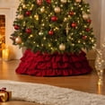 thumbnail image 1 of Sahpxhe Christmas Tree Collar, Vintage Multi Layer Ruffled Velvet Tree Base Skirt for Indoor Outdoor Home Holiday Decoration, 1 of 7