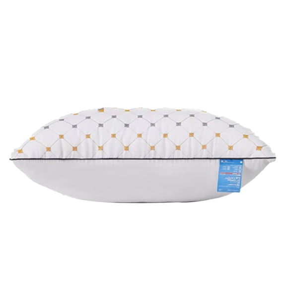 Sahpxhe Cotton Velvet Hotel Grade Pillow Core Soft Supportive Layer Stitching Ethically Made for Back Side Stomach Sleepers 17.32x26.77 in White-B