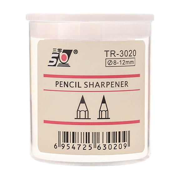 Sahpxhe Double Hole Pencil Sharpener,2 Holes for Different Sizes of Pencils,Transparent Visible Debris Box with Detachable Design,Portable for Office,University,Travel or Home Use Clear