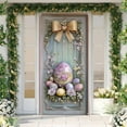 thumbnail image 1 of Sahpxhe Easter Happy Door Cover, Easter Door Decorative, Cute Rabbit Door Curtain , Spring Porch Outdoor Indoor Party Background Decoration Banner 70.8 x 35.17 inch Multicolor, 1 of 7