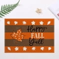 thumbnail image 1 of Sahpxhe Halloween Decorations Placemat with Maple Leaf Pattern, Thanksgiving Day Fall Themed Linen Insulation Mat for Kitchen Home Dining Party Decor Multicolor, 1 of 6