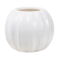 thumbnail image 1 of Sahpxhe Halloween Decorations Pumpkin Flower Pot, Originality Plastic Imitation Pumpkin Shape Vase Two Halves Splicing for Festive Home Party Decor White, 1 of 6