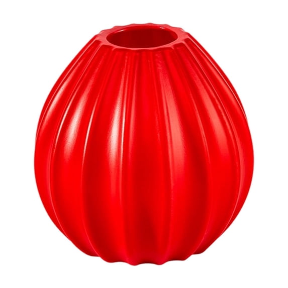 Sahpxhe Halloween Decorations Pumpkin Flower Pot, Plastic Imitation Pumpkin Vase Splicing for Holiday Dining Table Centerpiece Party Decor Red