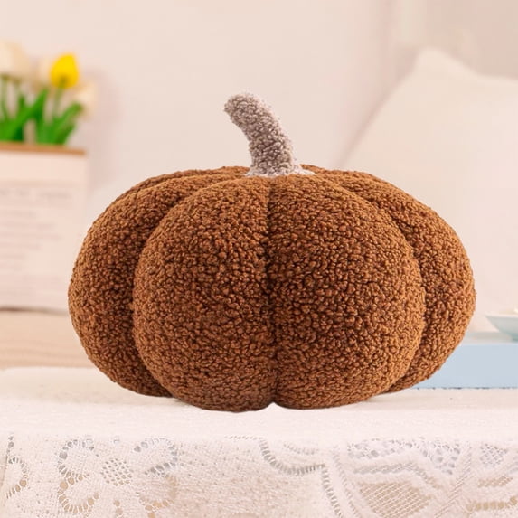 Sahpxhe Halloween Decorations Pumpkins Throw Pillow, Fall Decorative Pumpkin Shaped Plush Toy Cushion for Home Sofa Bed Party Decor Coffee