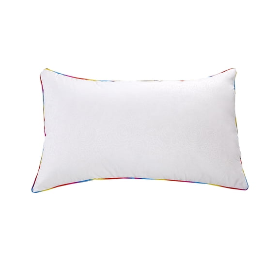 Sahpxhe Household Bed Pillow Neck Protector - Super Soft Elastic Sleep Support Down Velvet Pillow Insert - Machine Washable for Home Hotel 18.9x29.13 in White