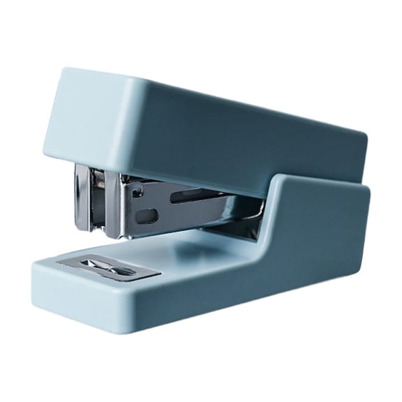 Sahpxhe Mini Stapler Value Pack With A Box of Staples Compact Cute and Portable Effortless Stapling for Office Use Blue
