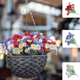 thumbnail image 1 of Sahpxhe Red White and Blue Patriotic Flowers Artificial Flowers,4Th of July Plastic Blooms Flowers Artificial Ideal for Independence Day,Memorial Day,Labor Day Decor,Partyor,Outdoor Blue, 1 of 9