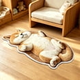 thumbnail image 1 of Sahpxhe Rugs for Bedroom Cute Shiba Inu Shaped Area Rug Animal Pattern Non Slip Floor Mat for Living Room Nursery Home Decor, 1 of 9