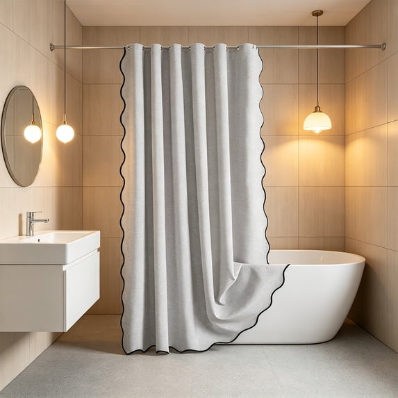 Sahpxhe Shower Curtain Large Solid Color Shower Curtain Liner,Waterproof Foldable Hanging Bathroom Partition Bathroom Decor with Rust-Proof Grommets,70.9X78.7in,Silver