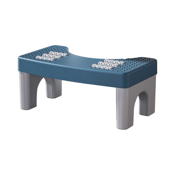 Sahpxhe Squatty Potty Toilet Stool Step Stool,Non-Slip Bathroom Potty Footrest,Foldable Stackable Foot Rest,Fits All Toilets,Supports Adults Blue