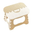thumbnail image 1 of Sahpxhe Step Stool Foldable Portable Plastic Folding Step Stool,Lightweight Green Space-Saving Seat Kitchen Step Stool for Home,Office,Camping,Outdoor Khaki, 1 of 5