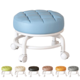thumbnail image 1 of Sahpxhe Step Stool Low Stool with Castor Wheeled for Home,360° Rolling Lightweight Plastic Mobile Seat,Multi-Use for Shoe Changing,Sewing,Diy Blue, 1 of 9