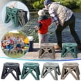 thumbnail image 1 of Sahpxhe Step Stool Portable Step Stool Foldable,Camping Chair Collapsible Stool,Lightweight Home Footrest with Non-Slip Base and Handle,11x9.1x7.9in,Gray, 1 of 5