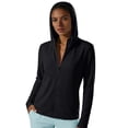 thumbnail image 1 of Sahpxhe Sun Protection Jackets for Women Hooded Full Zip Long Sleeve Lightweight Outdoor Cycling Sun Shirt with Thumb Holes Black M, 1 of 7