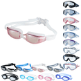 thumbnail image 1 of Sahpxhe Swim Goggles Large Frame Electroplated Non-Fog Swimming Goggles for Adults, High-Definition Myopia Lenses with Adjustable Straps for Indoor Outdoor Water Sports H, 1 of 6
