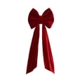 thumbnail image 1 of Sahpxhe Thick Velvet Large Christmas Bow Decorations with 180cm Streamers for Xmas Tree Doorway Fireplace Holiday Decor, 1 of 6