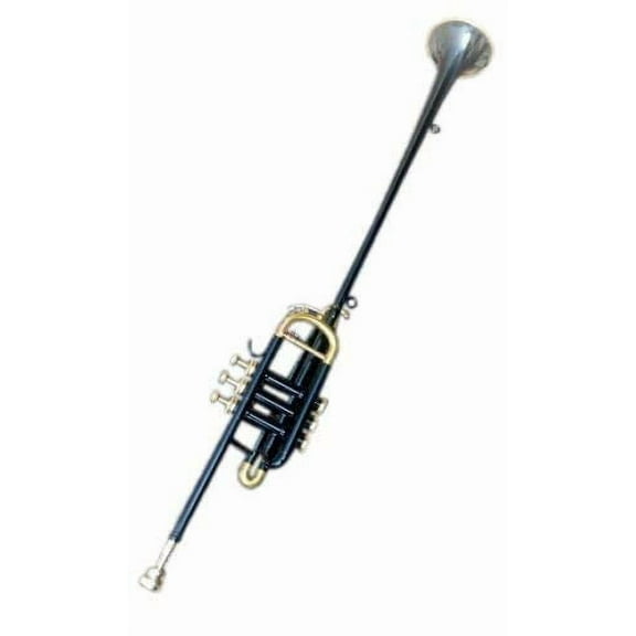 Sai Musical Bb Flag Trumpet Gold Black Color Low Pitch Brass Musical Instrument