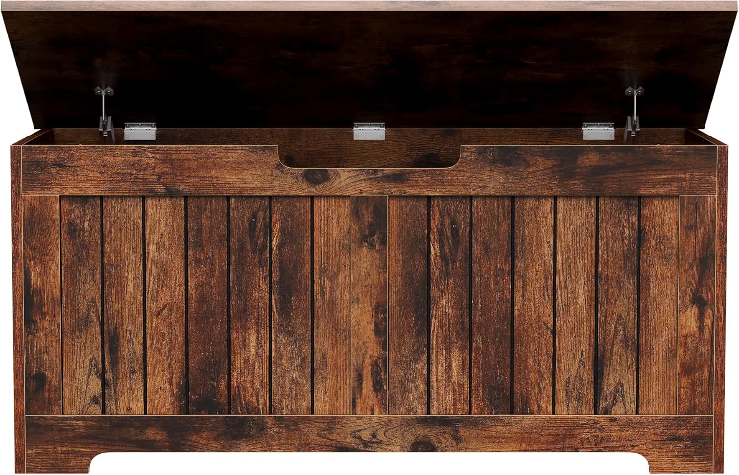 Saicool Wooden Storage Chest,30/40 Inch Storage Trunk w/2 Safety Hinges ...
