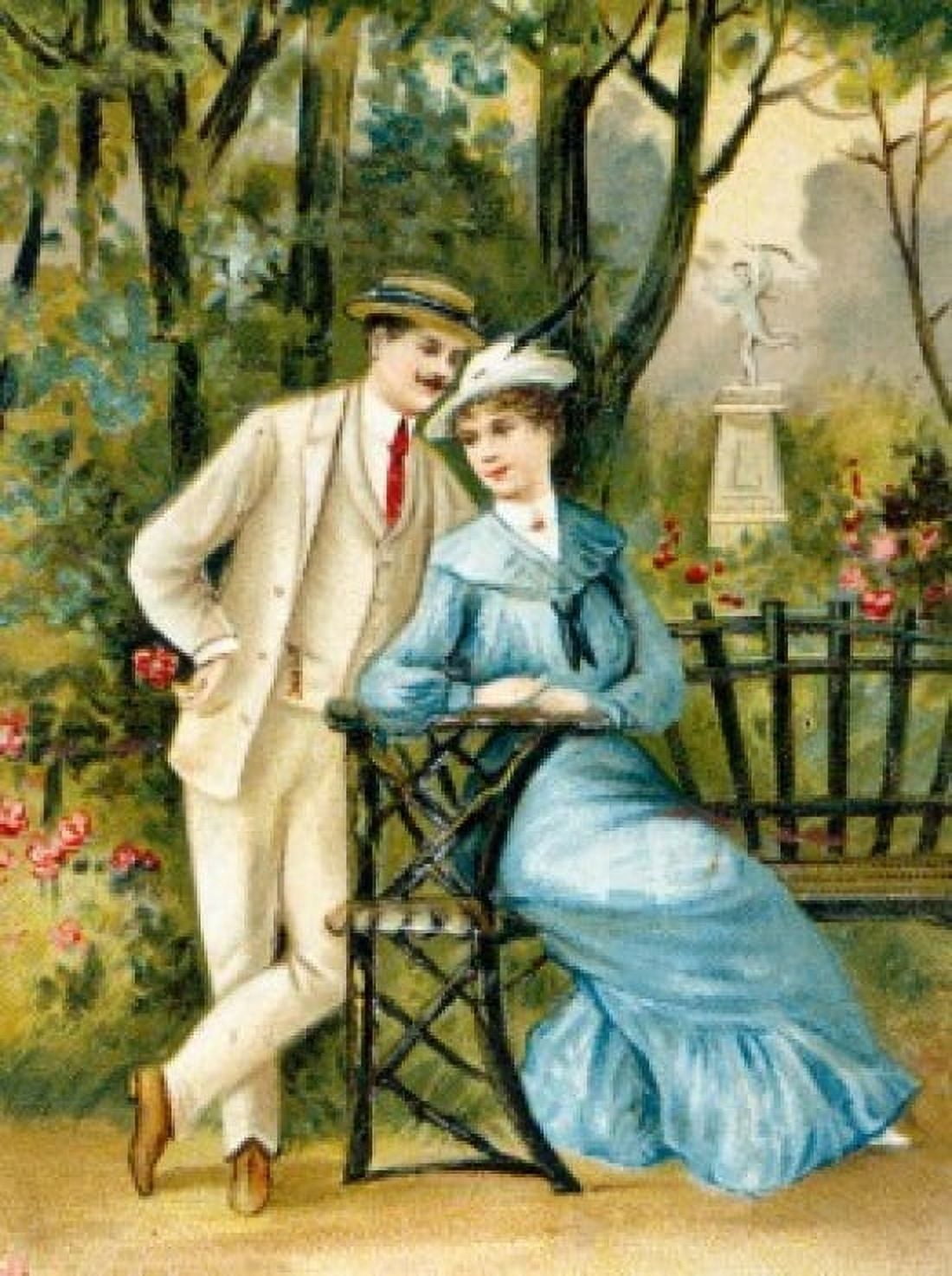 Said He I Love Nostalgia Cards 1900 Canvas Art - (18 x 24)