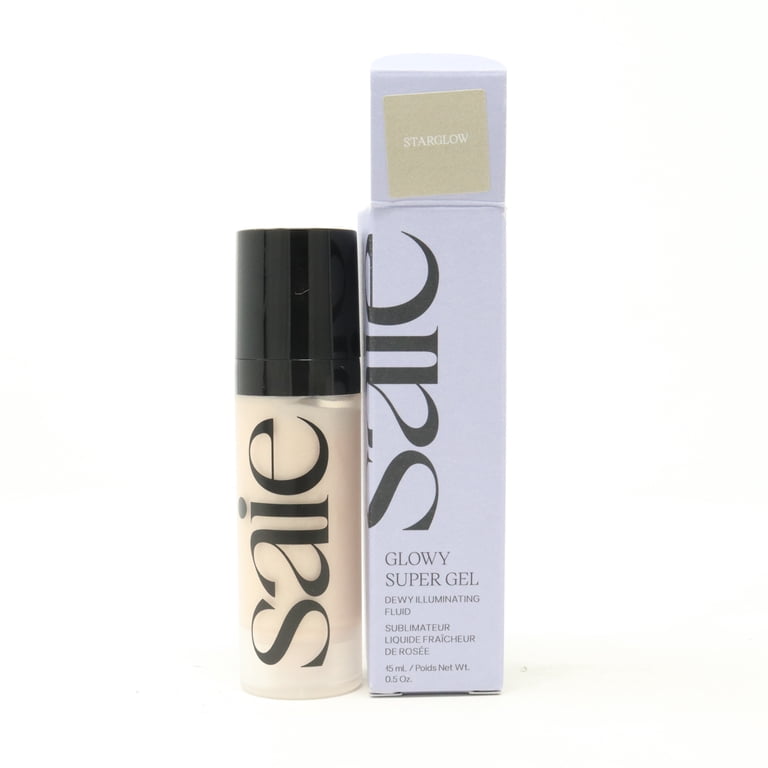 美容液 Saie Glowy Super Gel Starglow 30ml SAIE, Glowy Super Gel, 0.5 FL OZ, Lightweight Dewy Illuminator