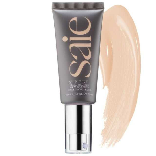 Saie Slip Tint Broad Spectrum SPF 35 Sunscreen Tinted Moisturizer - Three (Light to Medium - Peach) 1.36 oz