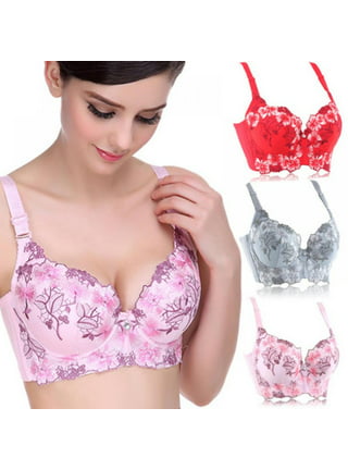 Saient Women Plus Size Sexy Push Up Bra Front Closure Butterfly Backless  Seamless Bras 