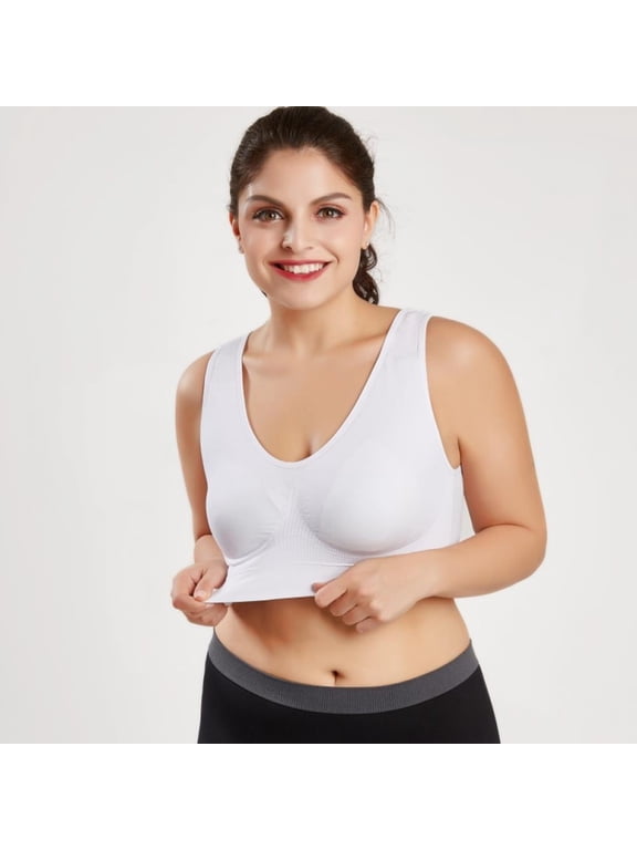 Vigorush Plus Size Bras For Women Seamless Bralette Push Up Brassiere Vest 4XL 5XL 6XL
