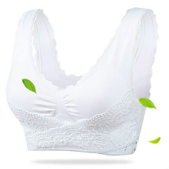 Saient Sexy Lace Bralette Solid Color Cross Side Buckle Bra Brassiere Wireless Push up Bras for Women