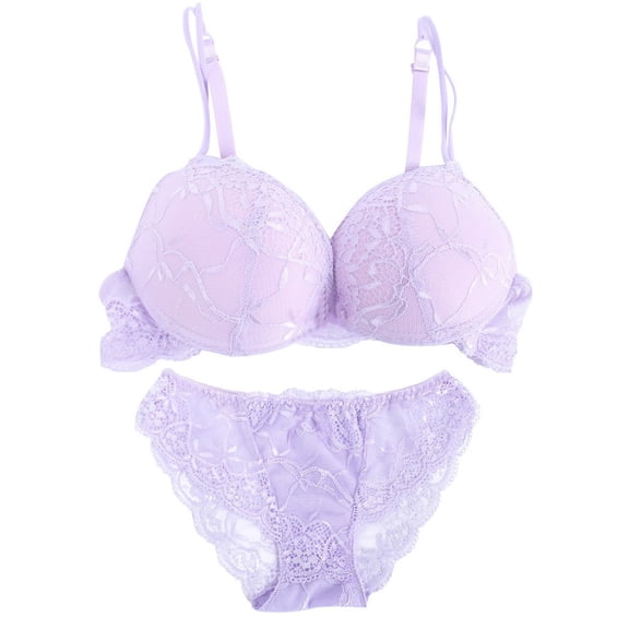 Saient Women Underwear Satin Lace Embroidery Bra Sets With Panties