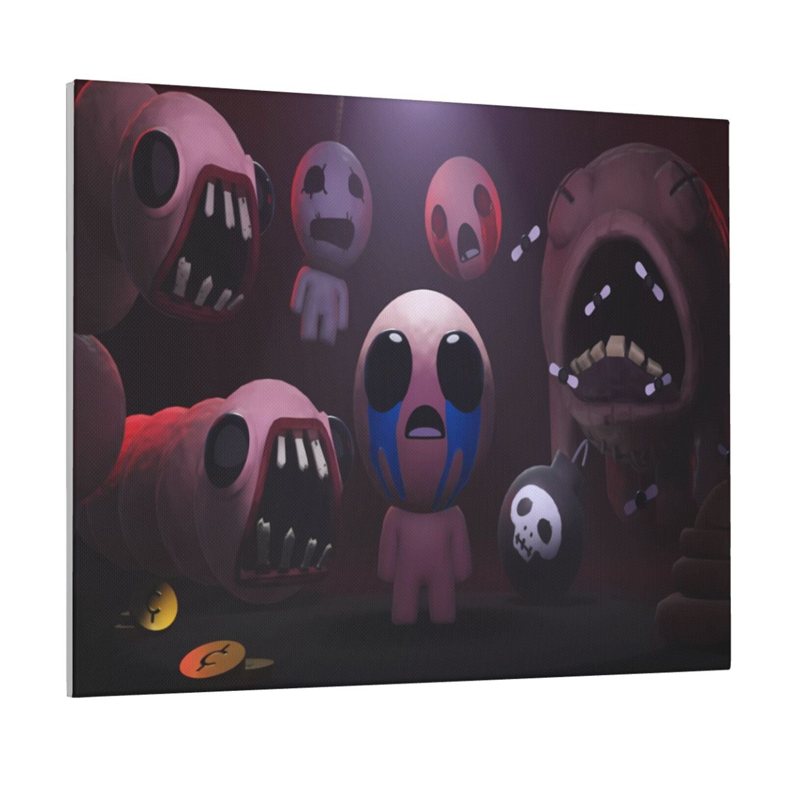 Saiise The Binding of Isaac Frameless Canvas Wall Art - Abstract Modern ...