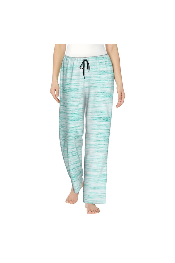 Blue Bright Womens Pajama Pants Stretch Comfy Lounge Pants Drawstring Sleep Bottoms with Pockets-X-Large