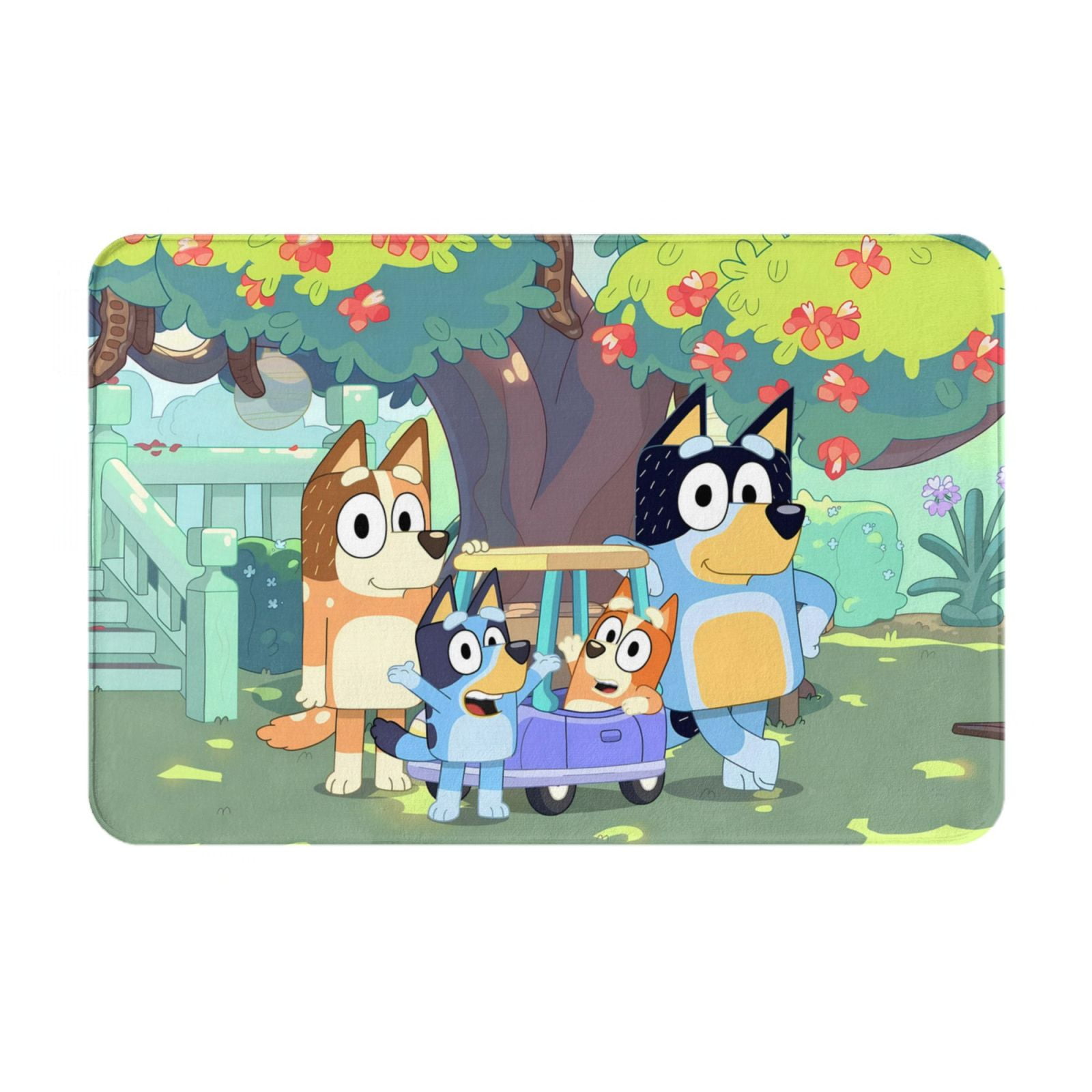 Saiise Bluey Doormat Entrance Mat with Anti Slip Rubber Back Floor Mat ...