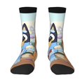 thumbnail image 1 of Saiise Bluey Funny Socks Men Women Adults Novelty Graphic Crew Tube Socks Crazy Design Casual Dress Socks for Sports,Running,Travel, 1 of 7