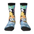 thumbnail image 1 of Saiise Bluey Funny Socks Men Women Adults Novelty Graphic Crew Tube Socks Crazy Design Casual Dress Socks for Sports,Running,Travel, 1 of 7
