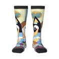 thumbnail image 1 of Saiise Bluey Funny Socks Men Women Boys Kids Adults Novelty Graphic Crew Tube Socks Crazy Design Casual Dress Socks for Sports,Running,Travel, 1 of 7
