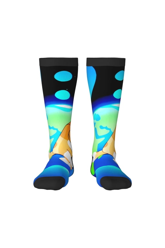 Bluey Funny Socks Men Women Boys Kids Adults Novelty Graphic Crew Tube Socks Crazy Design Casual Dress Socks for Sports,Running,Travel
