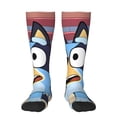 thumbnail image 1 of Saiise Bluey Funny Socks Men Women Boys Kids Adults Novelty Graphic Crew Tube Socks Crazy Design Casual Dress Socks for Sports,Running,Travel, 1 of 7
