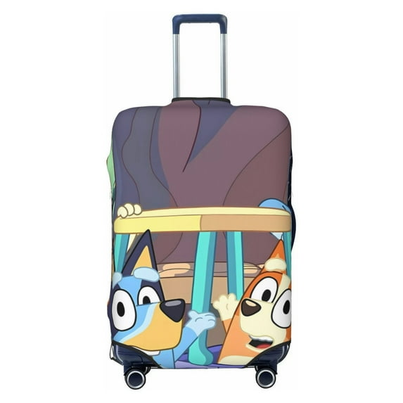 Saiise Bluey Luggage Suitcase Covers Elastic Washable Luggage Protector Travel Suitcase Protective Cover For Unisex Fits 18-32 Inch Luggage(No luggage included)