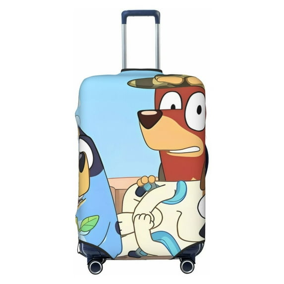 Saiise Bluey Luggage Suitcase Covers Elastic Washable Luggage Protector Travel Suitcase Protective Cover For Unisex Fits 18-32 Inch Luggage(No luggage included)