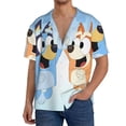 thumbnail image 1 of Saiise Bluey Mens Front Pocket Hawaiian Shirts Casual Floral Shirts Short Sleeve Button Down Beach Tropical Shirts, 1 of 6