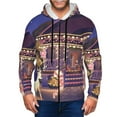 thumbnail image 1 of Saiise Bluey Mens Zip Up Hoodie Long Sleeve Full-zip Hooded Sweatshirt Pullover With Kangaroo Pocket S-3XL, 1 of 6