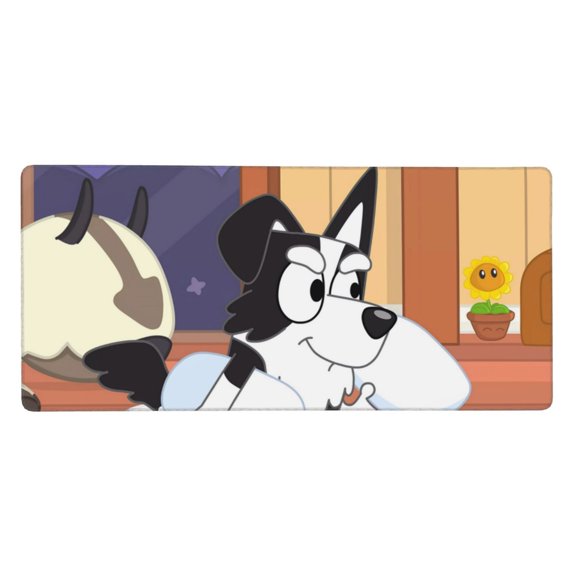 Saiise Bluey Print Large Mouse Pad & Computer Game Mouse Mat Non-Slip Rubber Mice Pads (Bluey ,35.5" x 16")