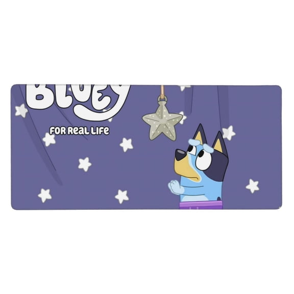 Saiise Bluey Print Large Mouse Pad & Computer Game Mouse Mat Non-Slip Rubber Mice Pads (Bluey ,35.5" x 16")