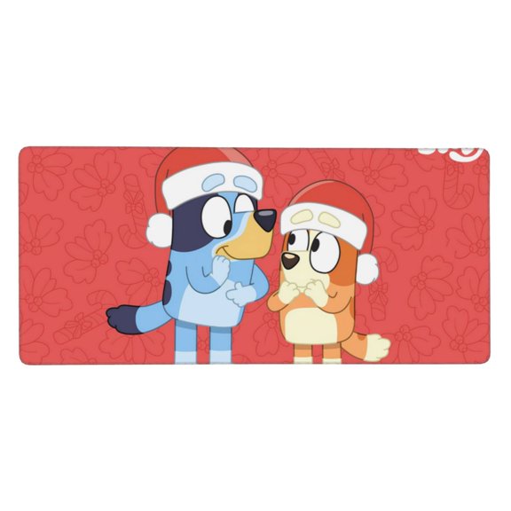 Saiise Bluey Print Large Mouse Pad & Computer Game Mouse Mat Non-Slip Rubber Mice Pads (Bluey ,35.5" x 16")