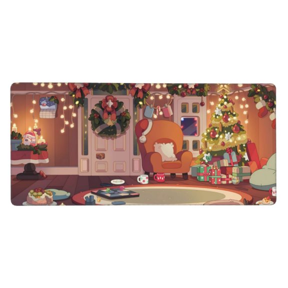 Saiise Bluey Print Large Mouse Pad & Computer Game Mouse Mat Non-Slip Rubber Mice Pads (Bluey ,35.5" x 16")