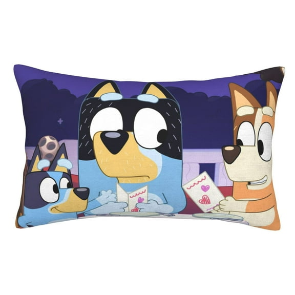 Saiise Bluey Printed Pillowcases with Envelope Closure, Gift for Women Men-14"x20" (Pillow not included)