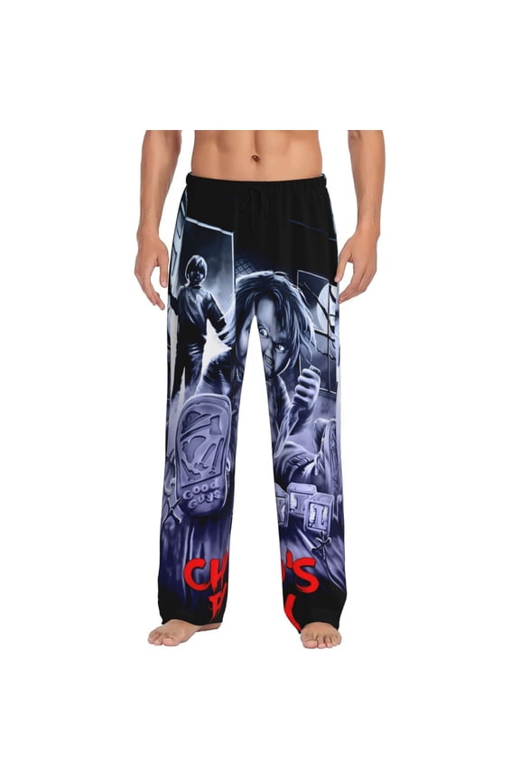 Chucky Aa Print Mens Pama Pants for Men,Mens Lounge Pants,Funny Gifts for Men,Men's Pama Bottoms