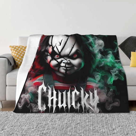 Saiise Chucky Ae Throw Blanket 40"x30" ,Soft Lightweight Cozy All Season Blanket for Bed,Couch,Car